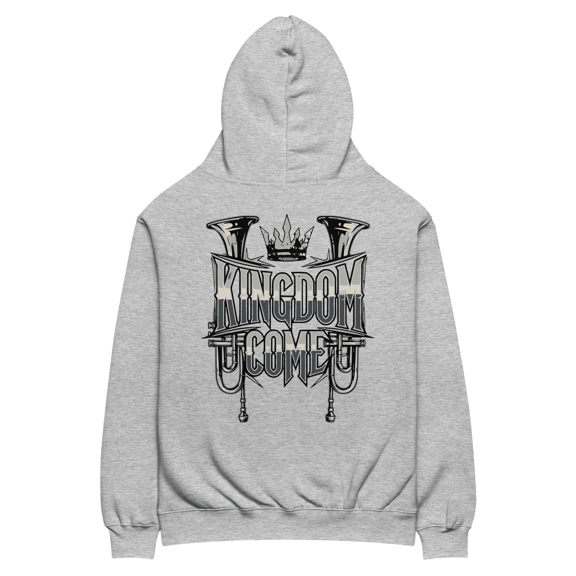 Unisex “TOUGH CHRISTIAN ‘Kingdom Come’ Oversized Hoodie – Trumpets of Victory Streetwear”