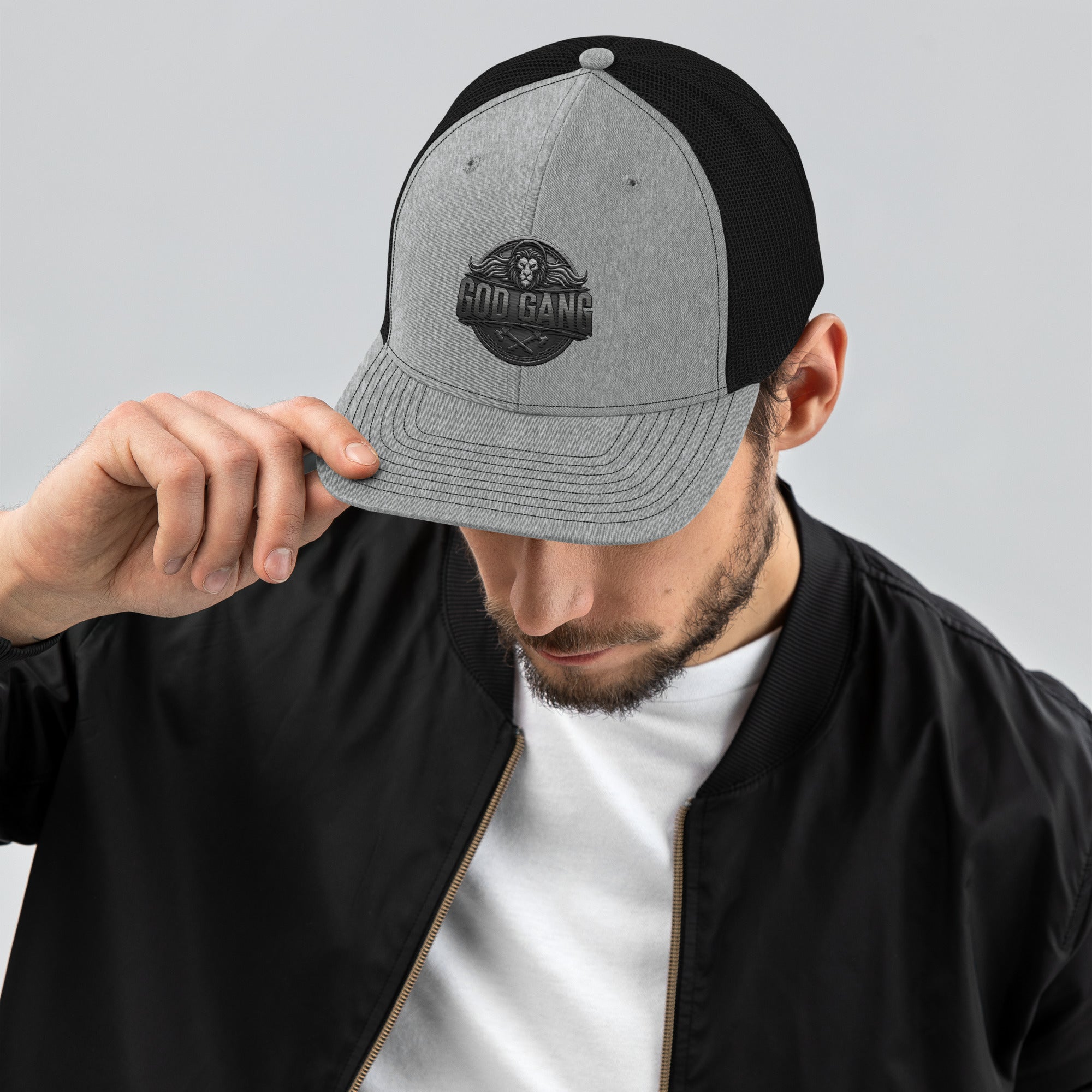TOUGH CHRISTIAN “GOD GANG” Richardson Trucker Cap – Crossed Hammer Streetstyle