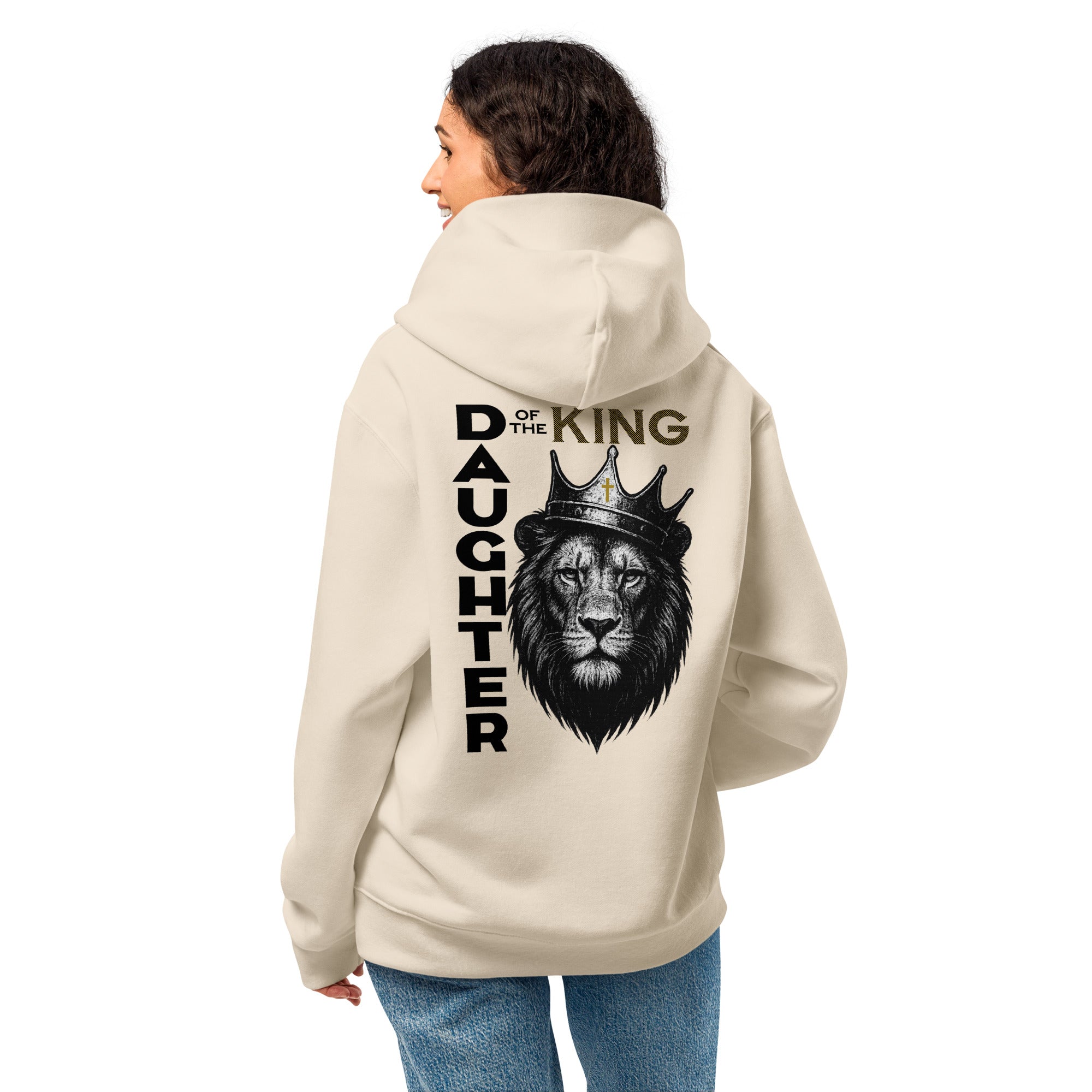 Daughter of the King Oversized Hoodie – Tough Christian Women’s Faith Hoodie | Gritty Streetwear Pullover for Godly Women